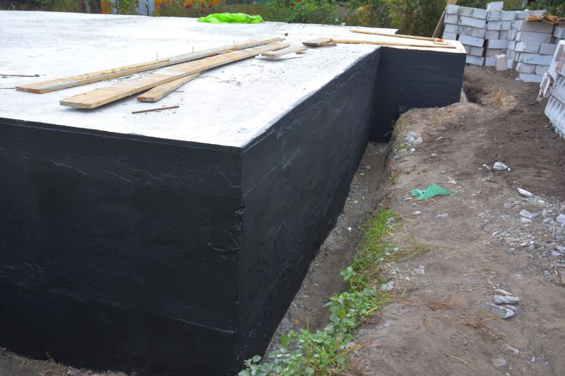 Waterproofed Foundation